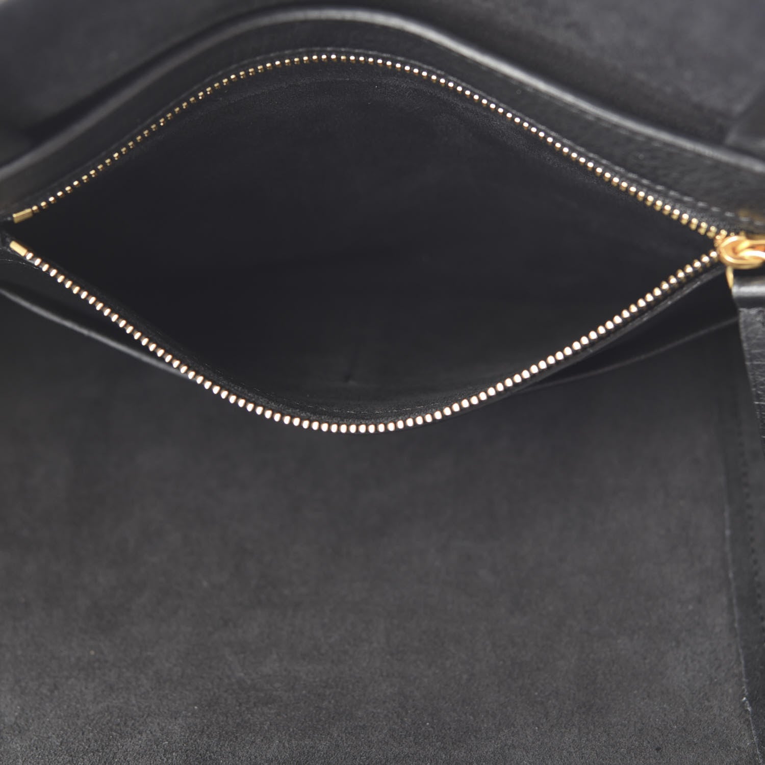 Celine Soft Grained Calfskin Medium Belt Cabas Phantom Black 7 of 10