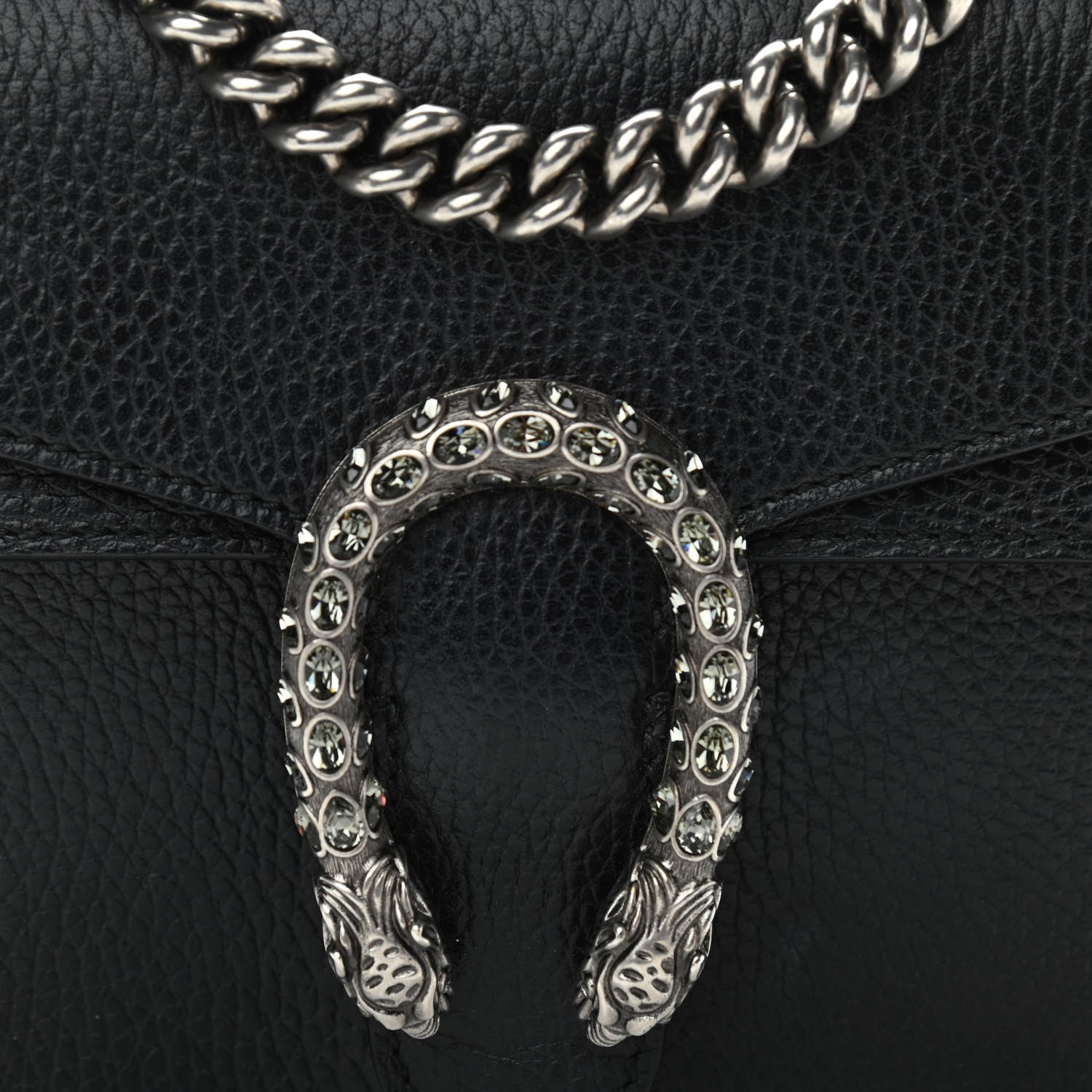Gucci Calfskin Mini Dionysus Shoulder Bag Black 9 of 16