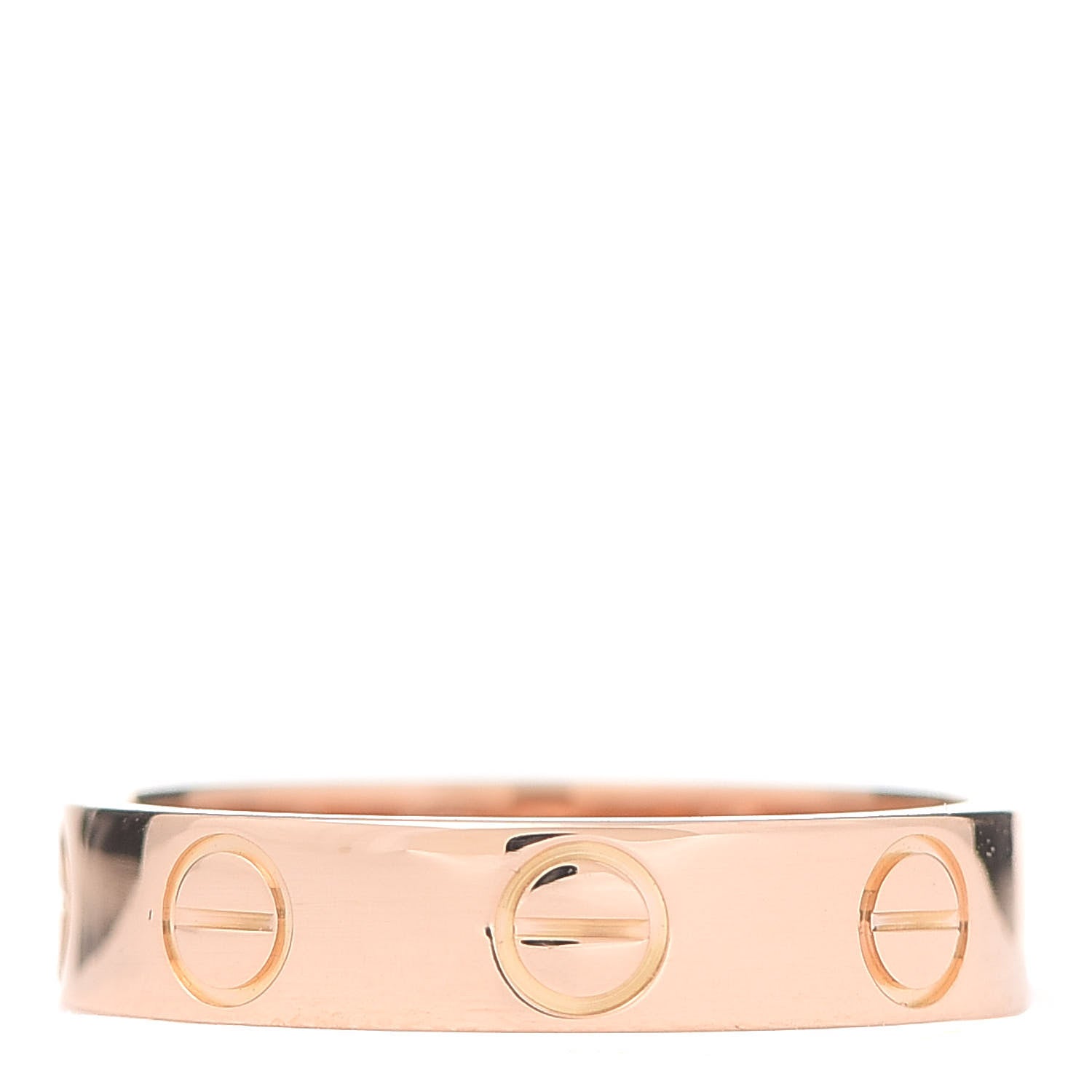 Cartier 18K Pink Gold 3.5mm LOVE Wedding Band Ring 45 3.25 1 of 4