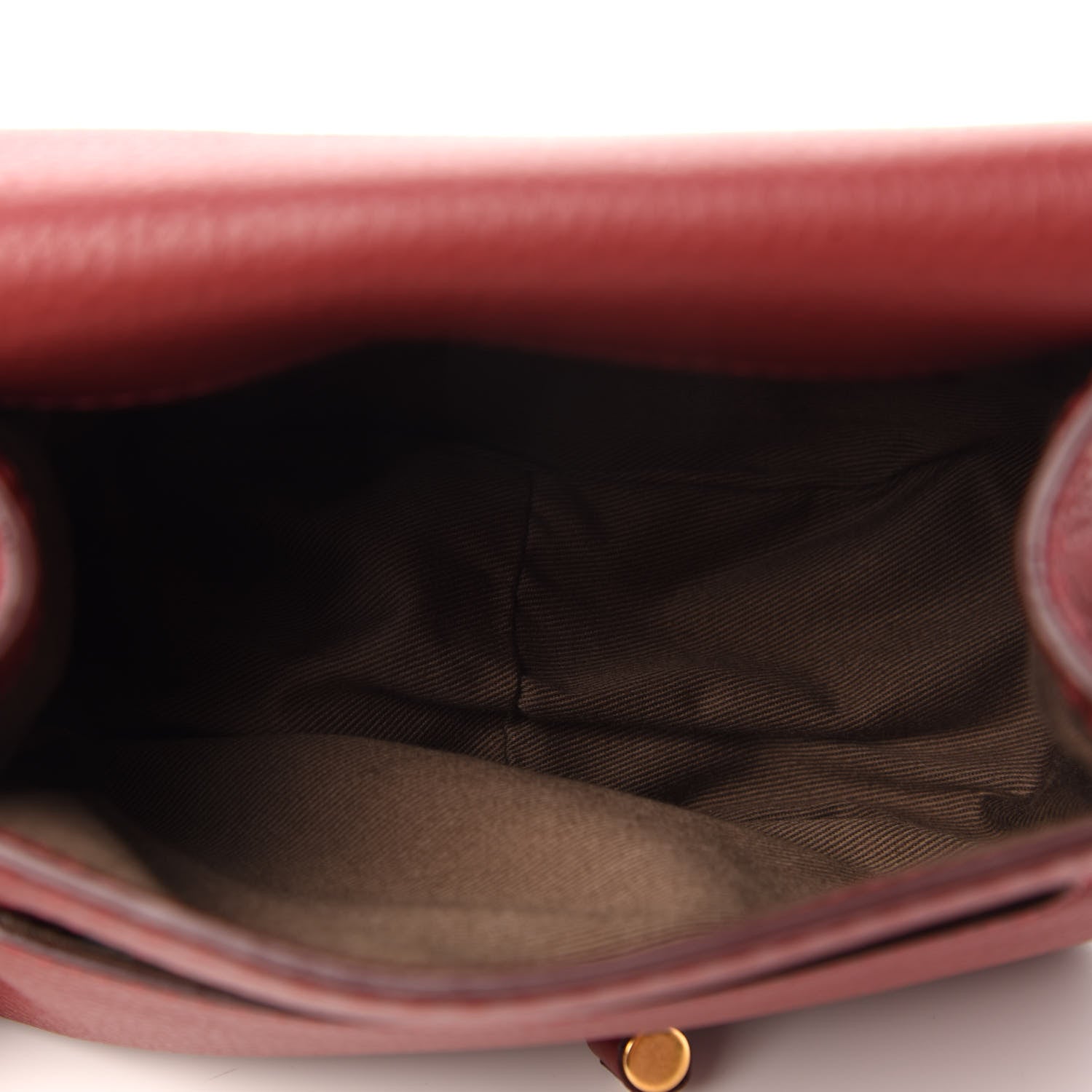 Chloe Calfskin Mini Marcie Round Crossbody Bag Red 5 of 12