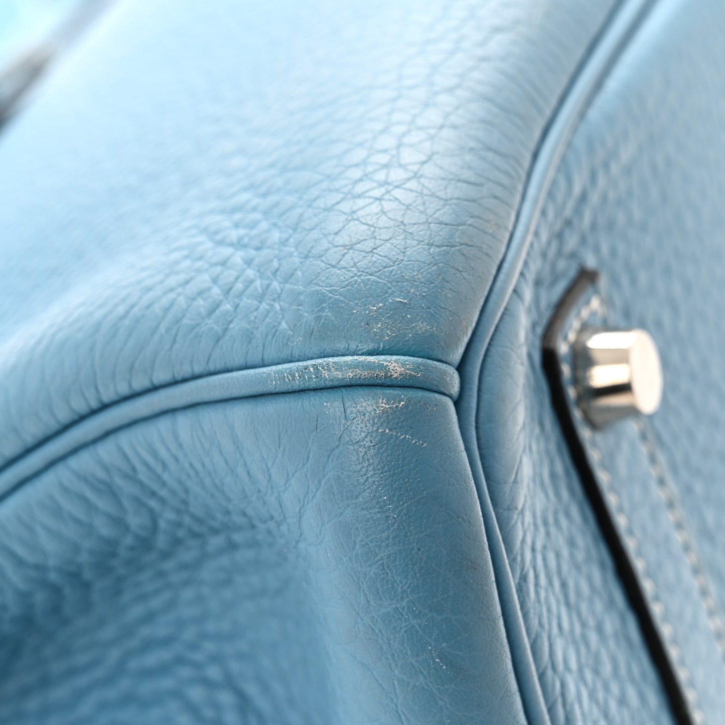Togo Birkin 35 Blue Jean