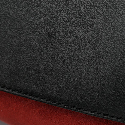 Loewe Suede Medium Puzzle Bag Red 12 of 14