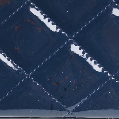 Chanel Patent Calfskin Quilted Jumbo Double Flap Blue 10 of 13