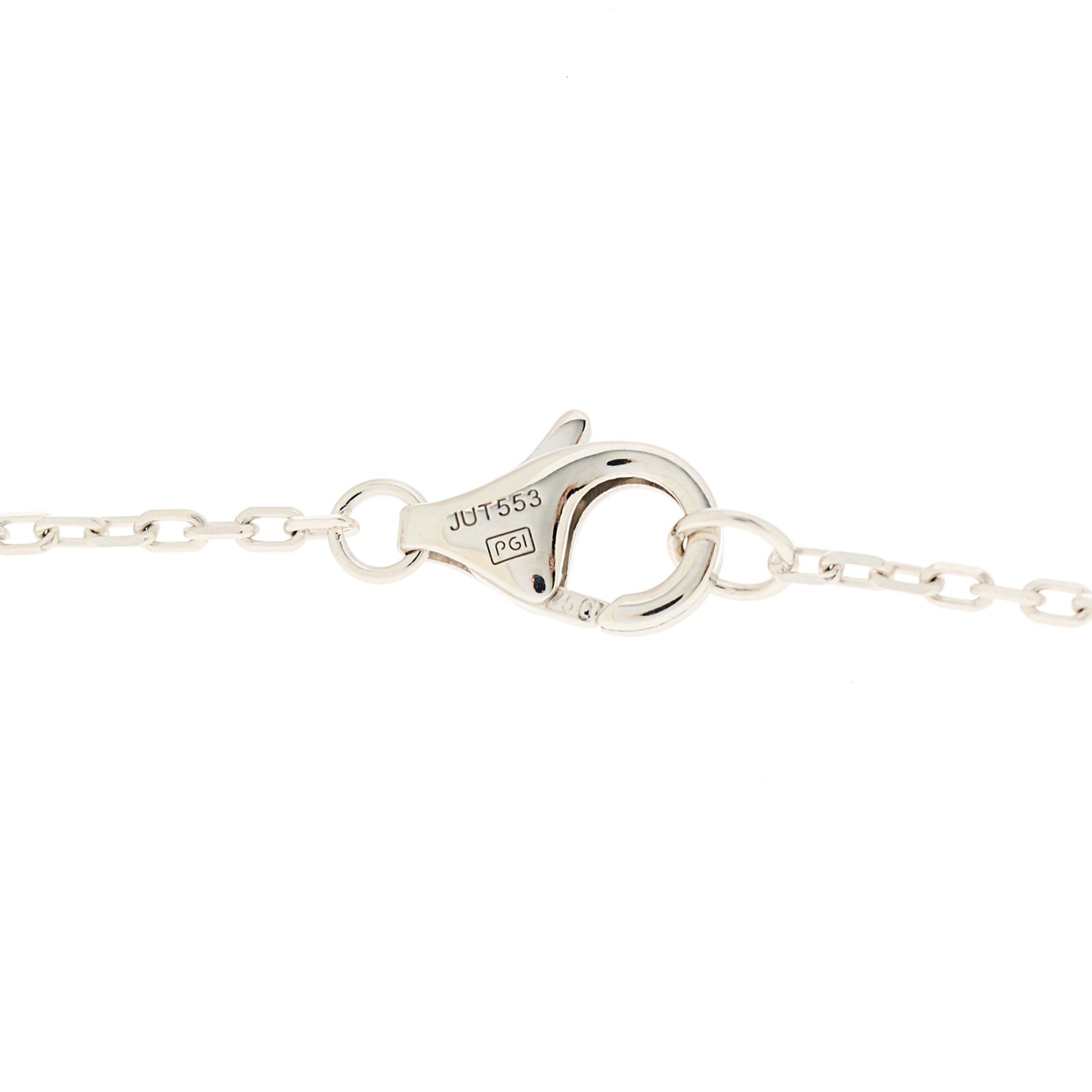 18K White Gold Diamond Juste Un Clou Paved Pendant Necklace