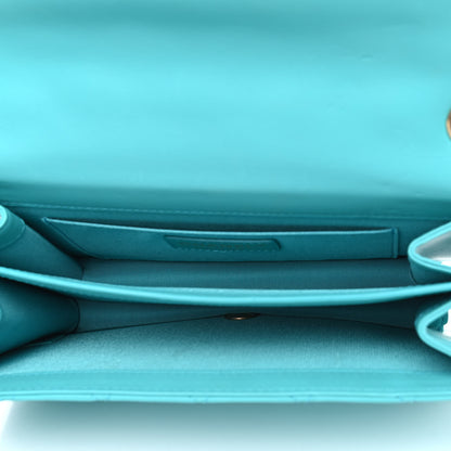 Chanel Calfskin Quilted Medium Everyday Chic Single Flap Turquoise 5 of 10