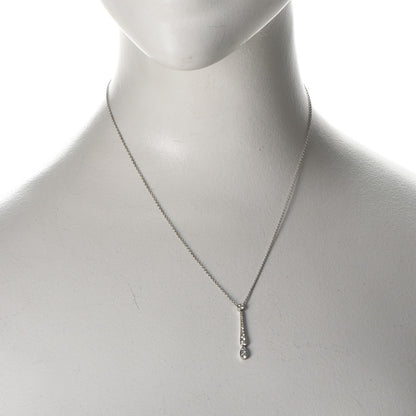Tiffany Platinum Diamond Jazz Swing Drop Pendant Necklace 2 of 8