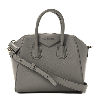 Givenchy Sugar Goatskin Mini Antigona Pearl Grey 1 of 9