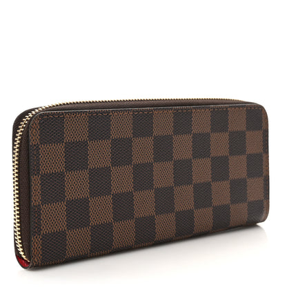 Louis Vuitton Damier Ebene Clemence Wallet Cherry 3 of 8