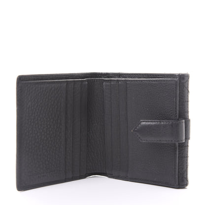 Christian Dior Grained Calfskin Cannage D Flap Wallet Black 8 of 10