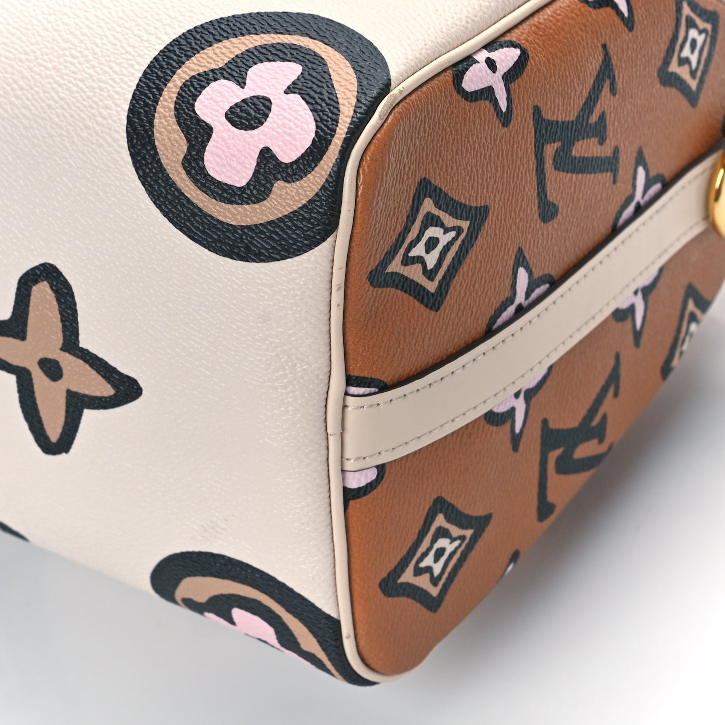 Monogram Giant Wild At Heart Speedy Bandouliere 25 Creme