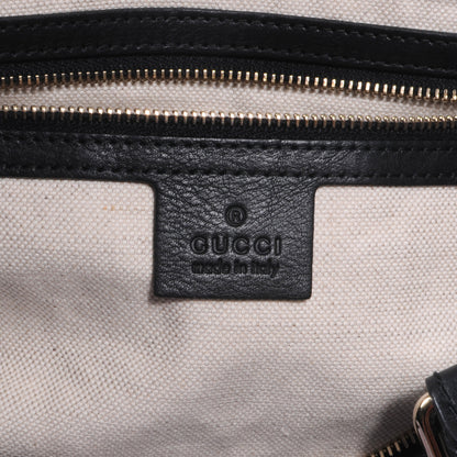 Gucci Calfskin Microguccissima Trim Medium Boston Black 5 of 7