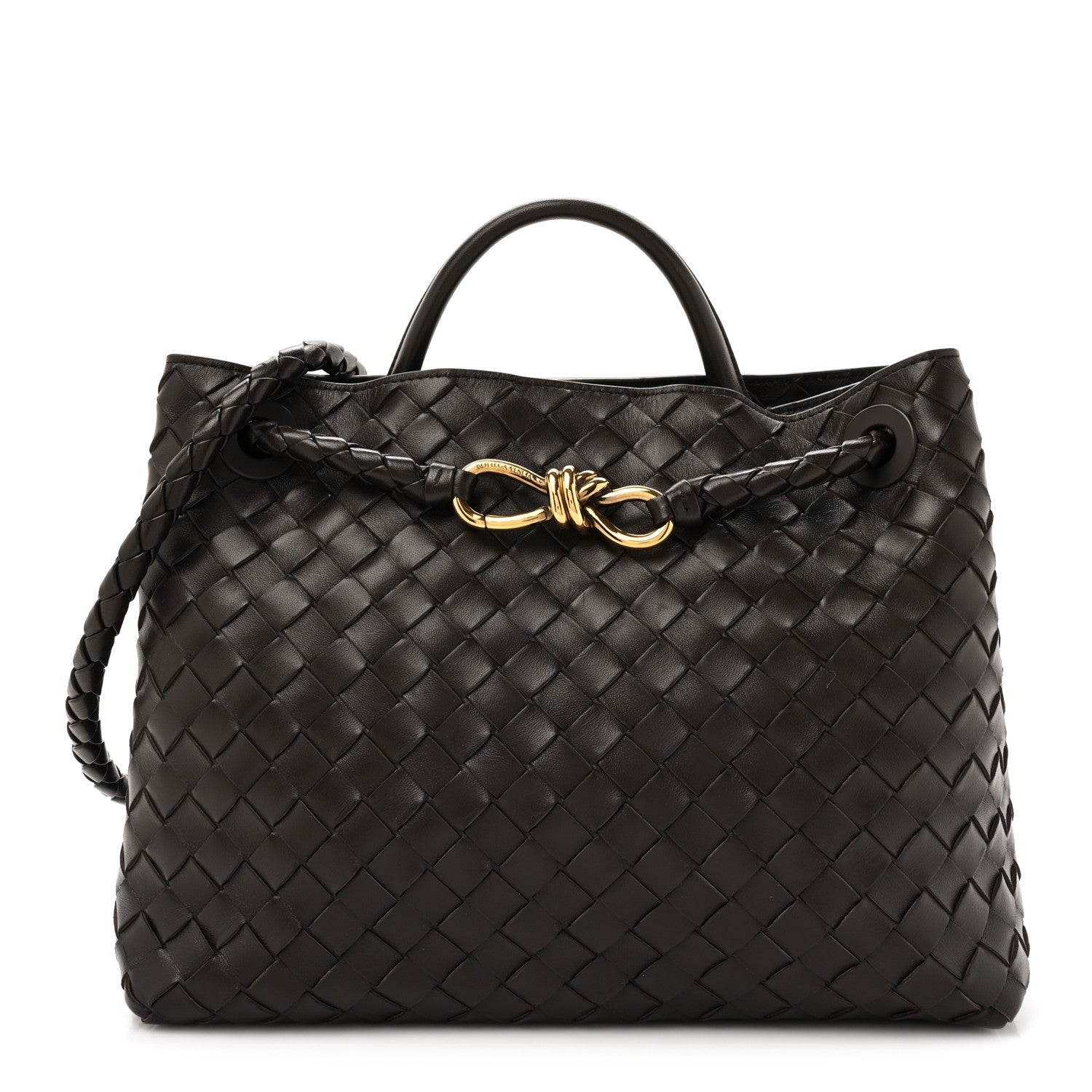 Bottega Veneta Nappa Intrecciato Medium Andiamo Shoulder Bag Fondant 1 of 12