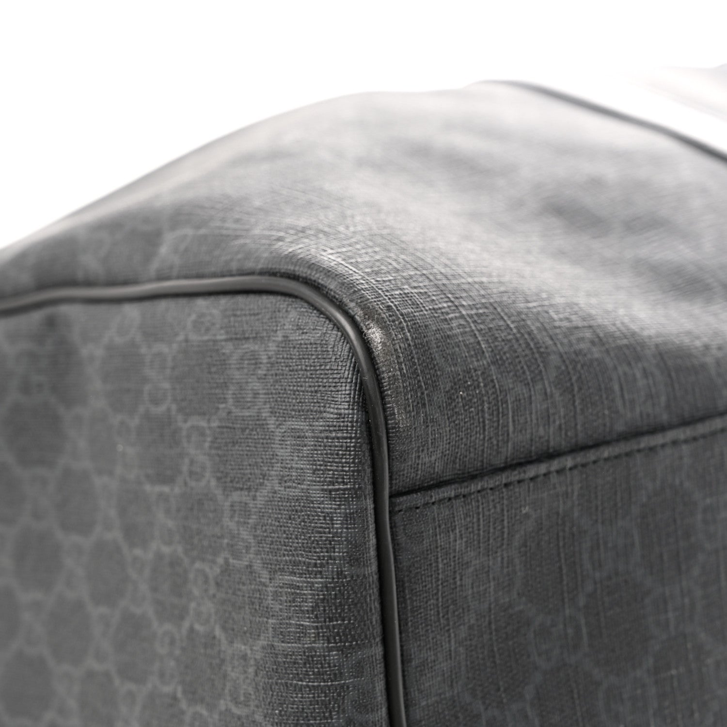 Gucci GG Supreme Monogram Medium Carry-On Duffle Bag Black Grey 10 of 16