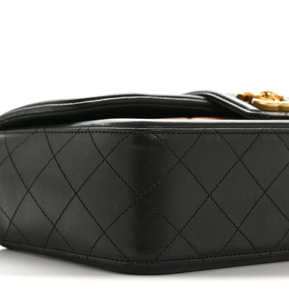Chanel Lambskin Quilted Medium Elegant CC Flap Dark Beige Black 9 of 14