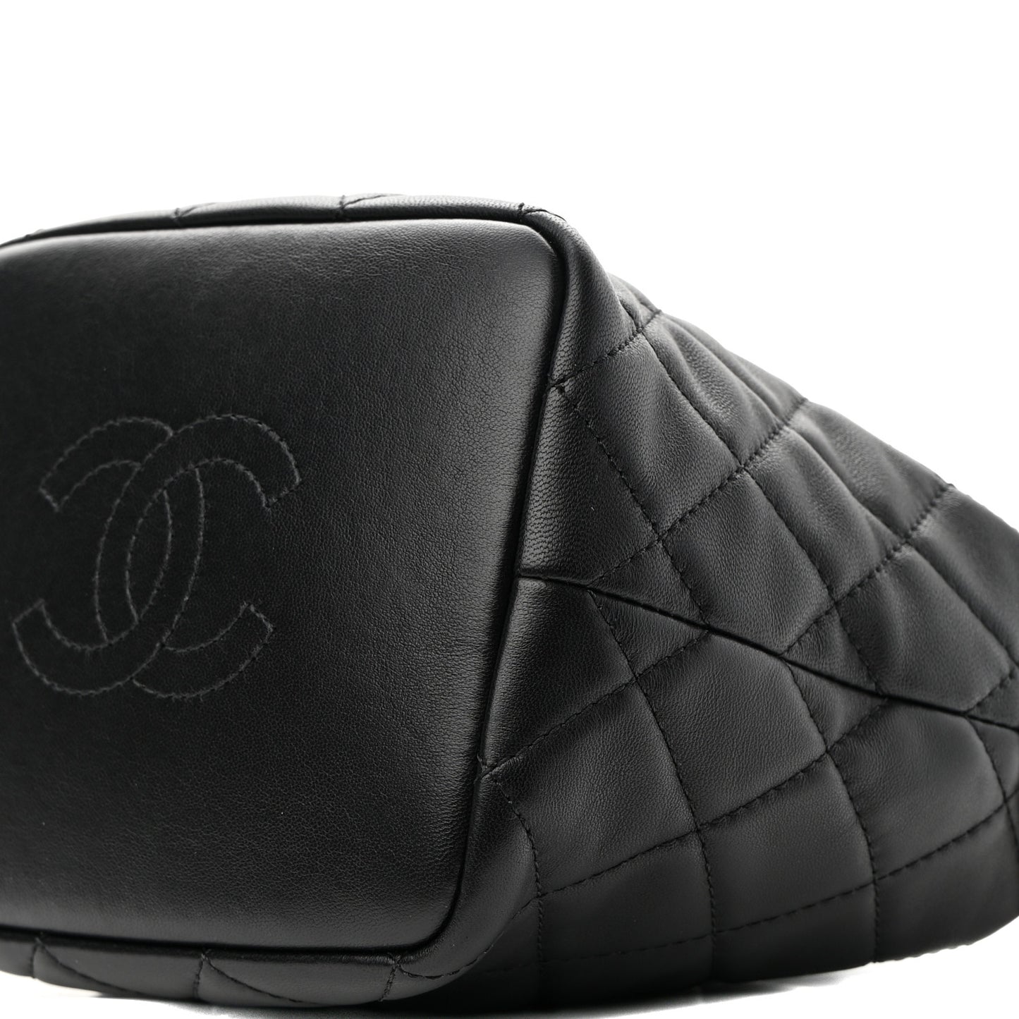 Lambskin Quilted Small Perfect Meeting Hobo Black