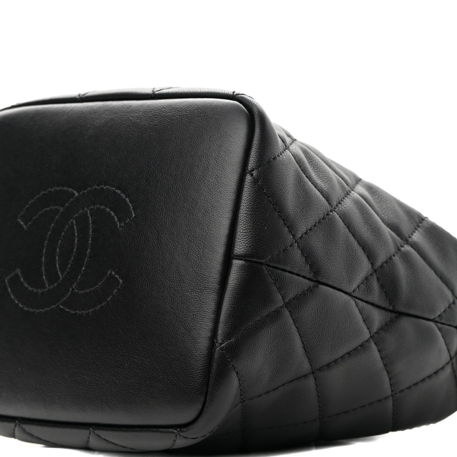 Chanel Lambskin Quilted Small Perfect Meeting Hobo Black 9 of 9