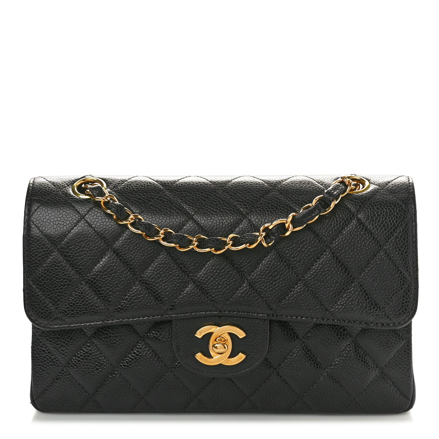 Chanel Caviar Quilted Small Double Flap Black 1 of 10