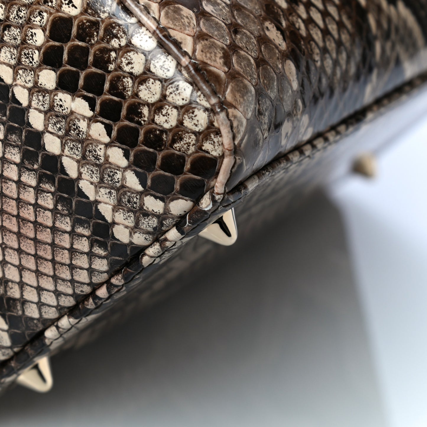 Snakeskin Medium Lady Dior Brown