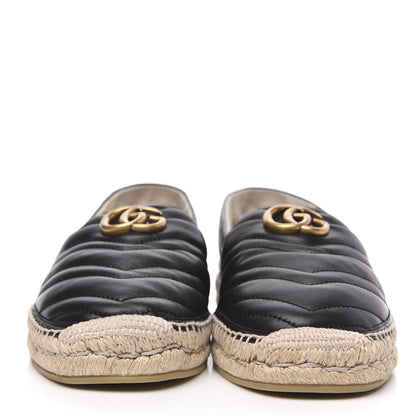 Gucci Nappa Matelasse Mens GG Marmont Espadrilles 9.5 Black 2 of 9