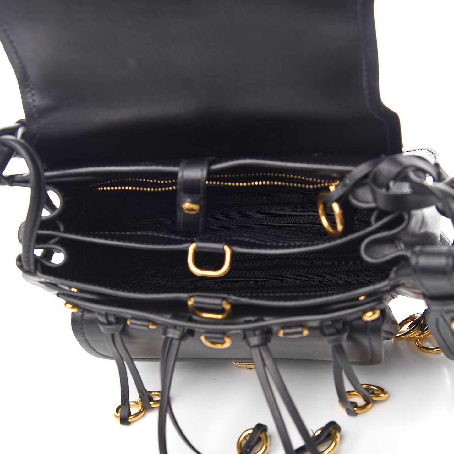 Saffiano Cuir Calf Corsaire Bag Black