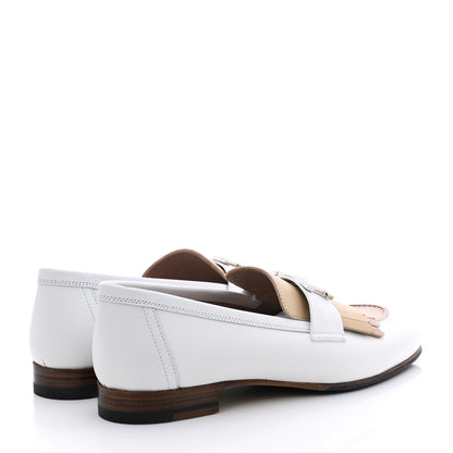 Hermes Goatskin Womens Royal Loafers 36 Multicolor White 4 of 9