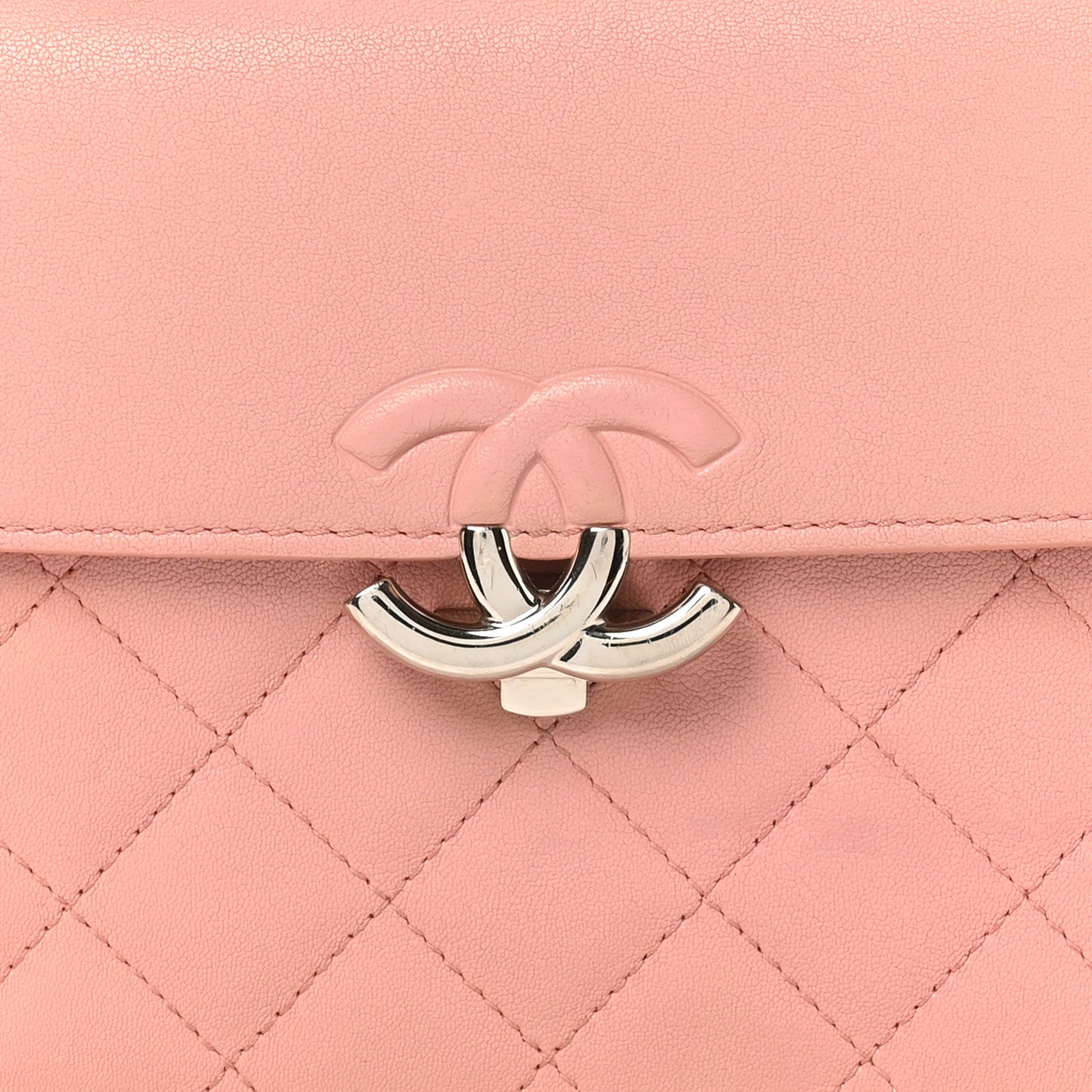 Chanel Goatskin Quilted Small CC Box Flap Pink 8 of 11