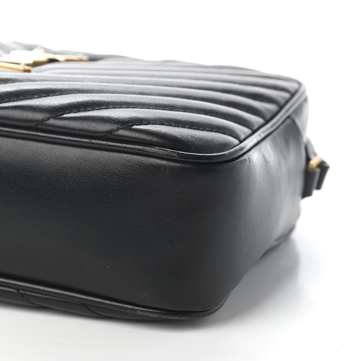 Calfskin Matelasse Monogram Lou Camera Bag Black