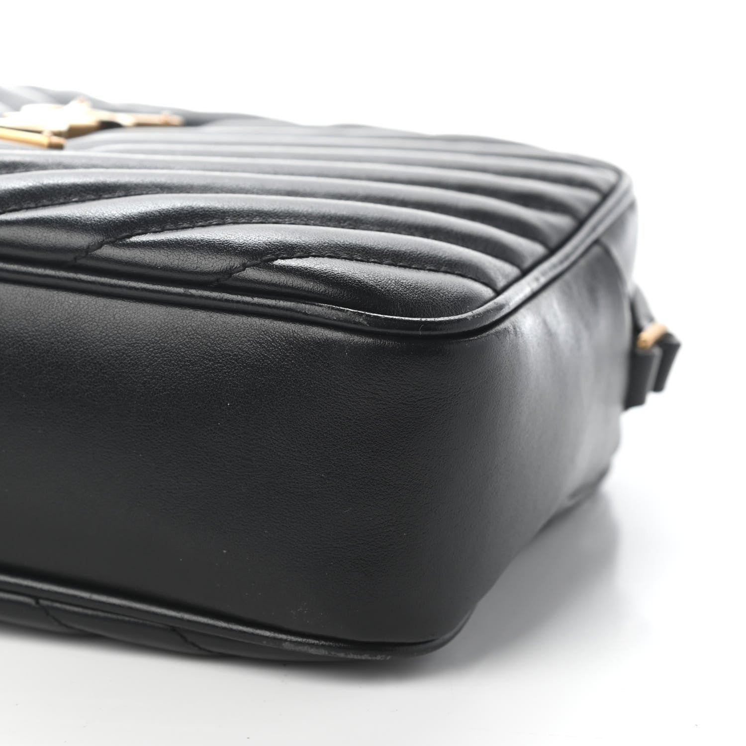 Saint Laurent Calfskin Matelasse Monogram Lou Camera Bag Black 9 of 9