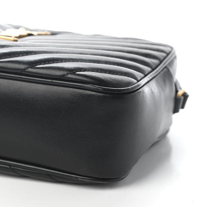 Saint Laurent Calfskin Matelasse Monogram Lou Camera Bag Black 9 of 9