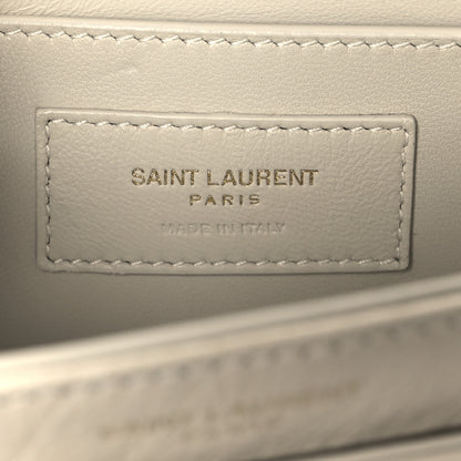 Saint Laurent Ostrich Small Solferino Satchel Crema Soft 6 of 11