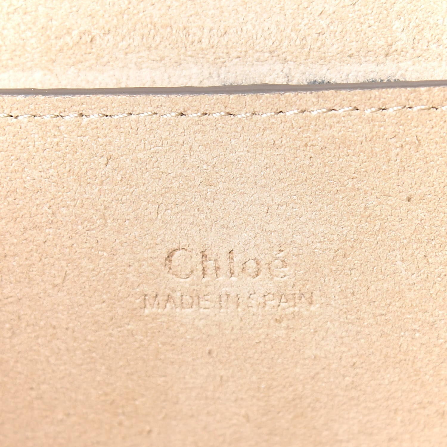 Chloe Suede Calfskin Faye Clutch Motty Grey 6 of 13