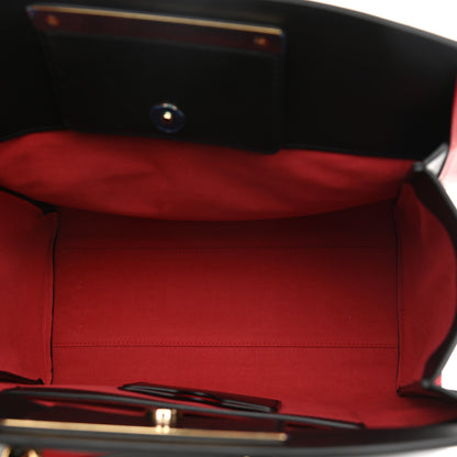 Alexander McQueen Calfskin The Tall Story Shoulder Bag Black Red 8 of 14