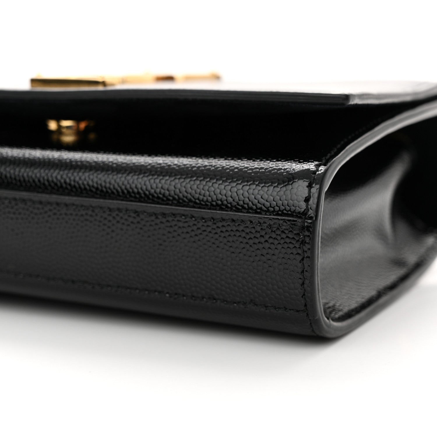 Saint Laurent Grain De Poudre Small Monogram Kate Satchel Black 9 of 10