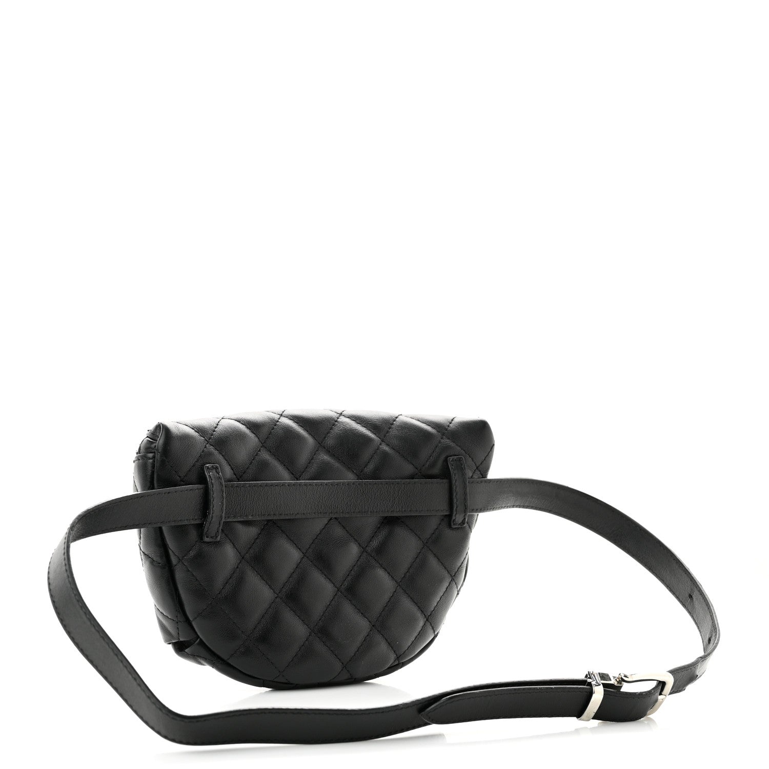 Chanel Calfskin Quilted Waist Belt Bag Black 3 of 13