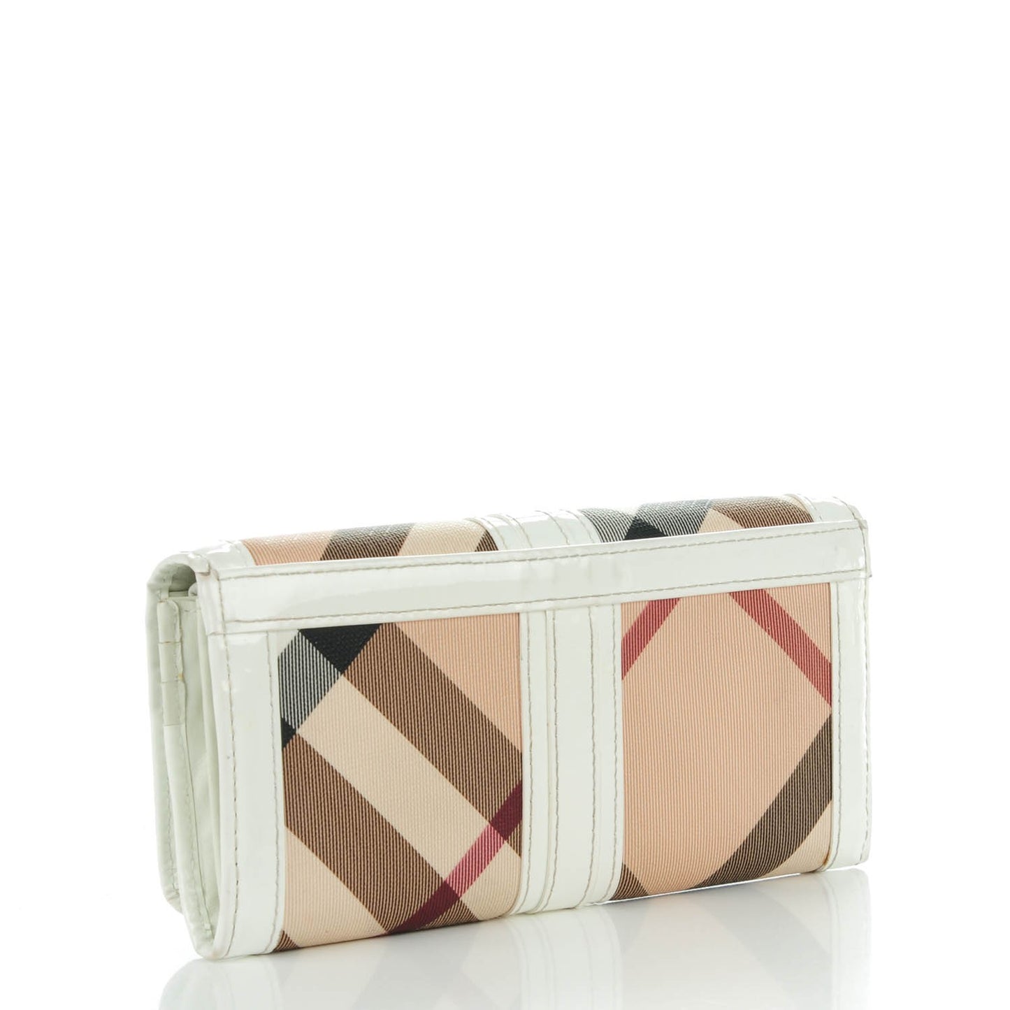 Supernova Check Penrose Continental Wallet White