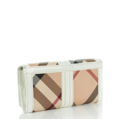 Burberry Supernova Check Penrose Continental Wallet White 3 of 9