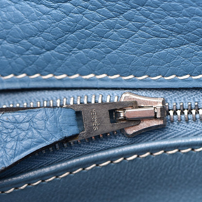Hermes Togo Kelly Retourne 32 Blue Jean 17 of 38
