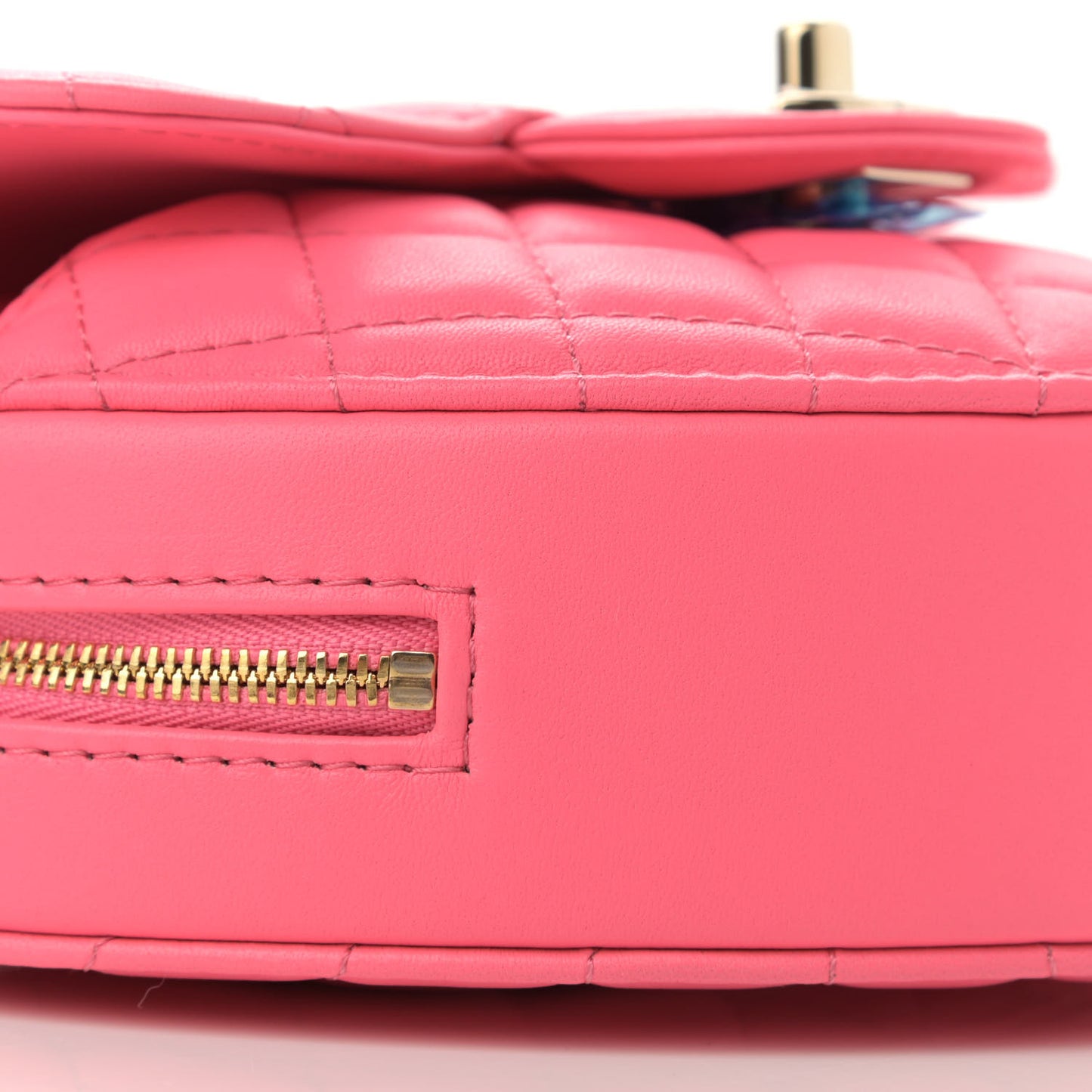 Lambskin Quilted CC In Love Heart Bag Pink