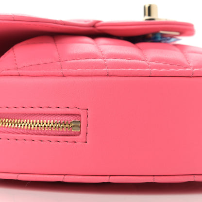 Chanel Lambskin Quilted CC In Love Heart Bag Pink 9 of 13
