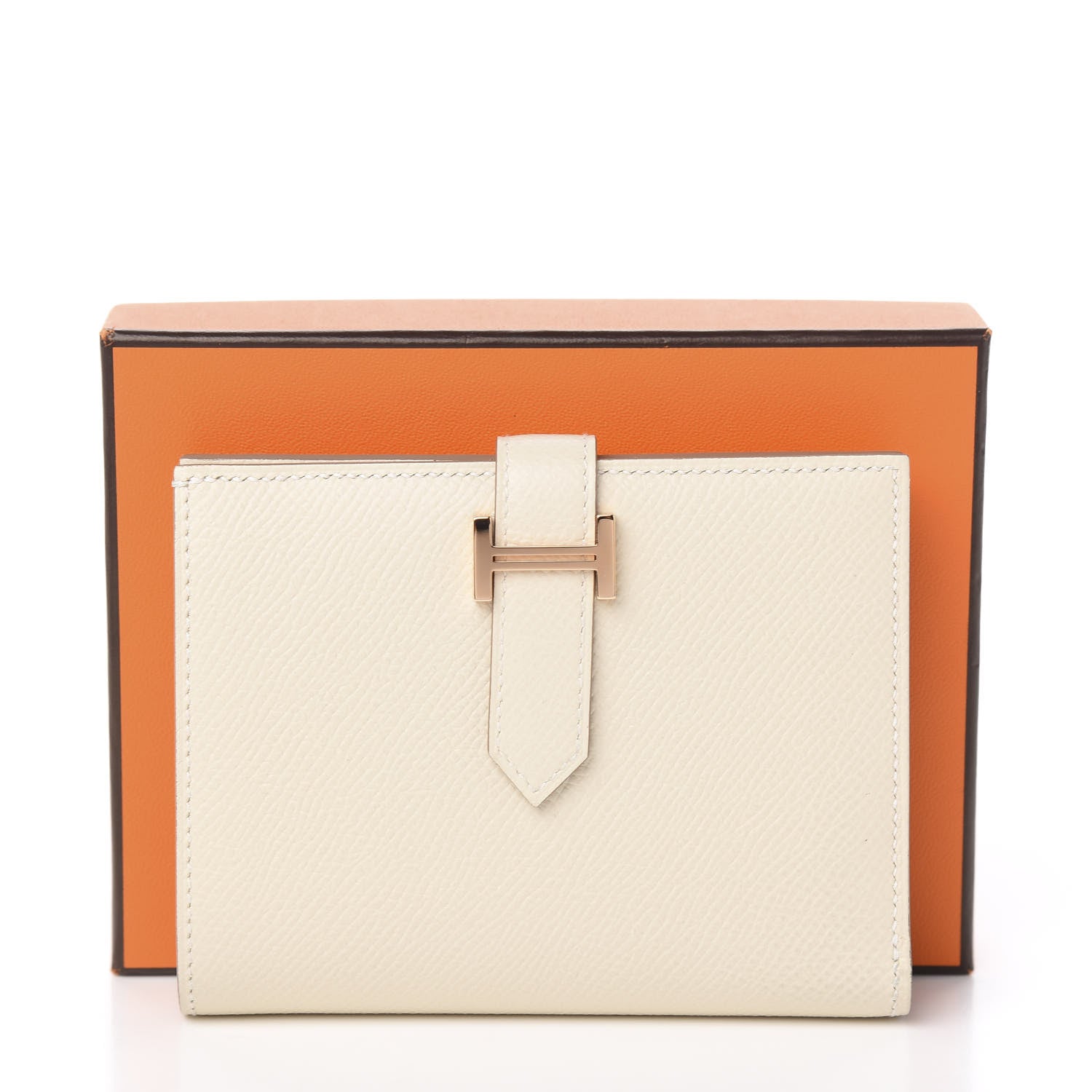 Hermes Epsom Bearn Compact Wallet Craie 6 of 6