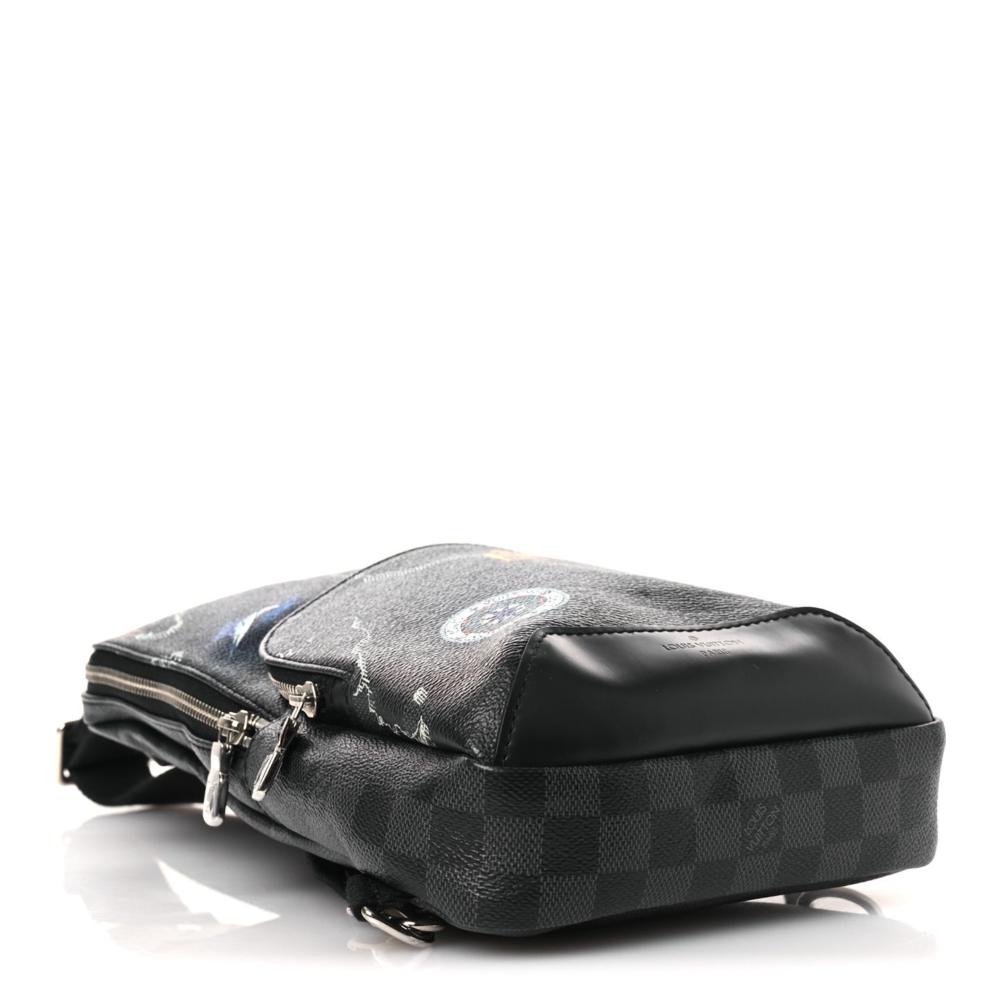 Damier Graphite World Map Avenue Sling Backpack