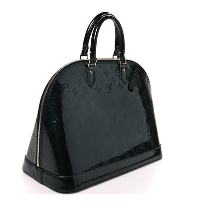 Louis Vuitton Vernis Alma GM Noir Magnetique 3 of 9