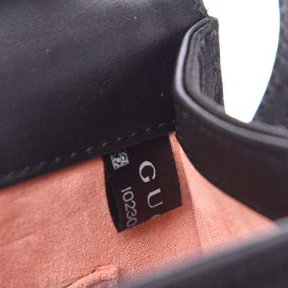 Gucci Satin Crystal Mini Sylvie Top Handle Bag Black 9 of 17