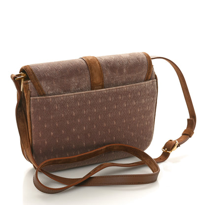 Saint Laurent Suede All-Over Monogram Small Le Monogramme Satchel Brown 2 of 10