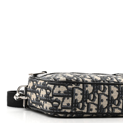 Christian Dior HOMME Oblique Mini Safari Messenger Navy Blue 9 of 10