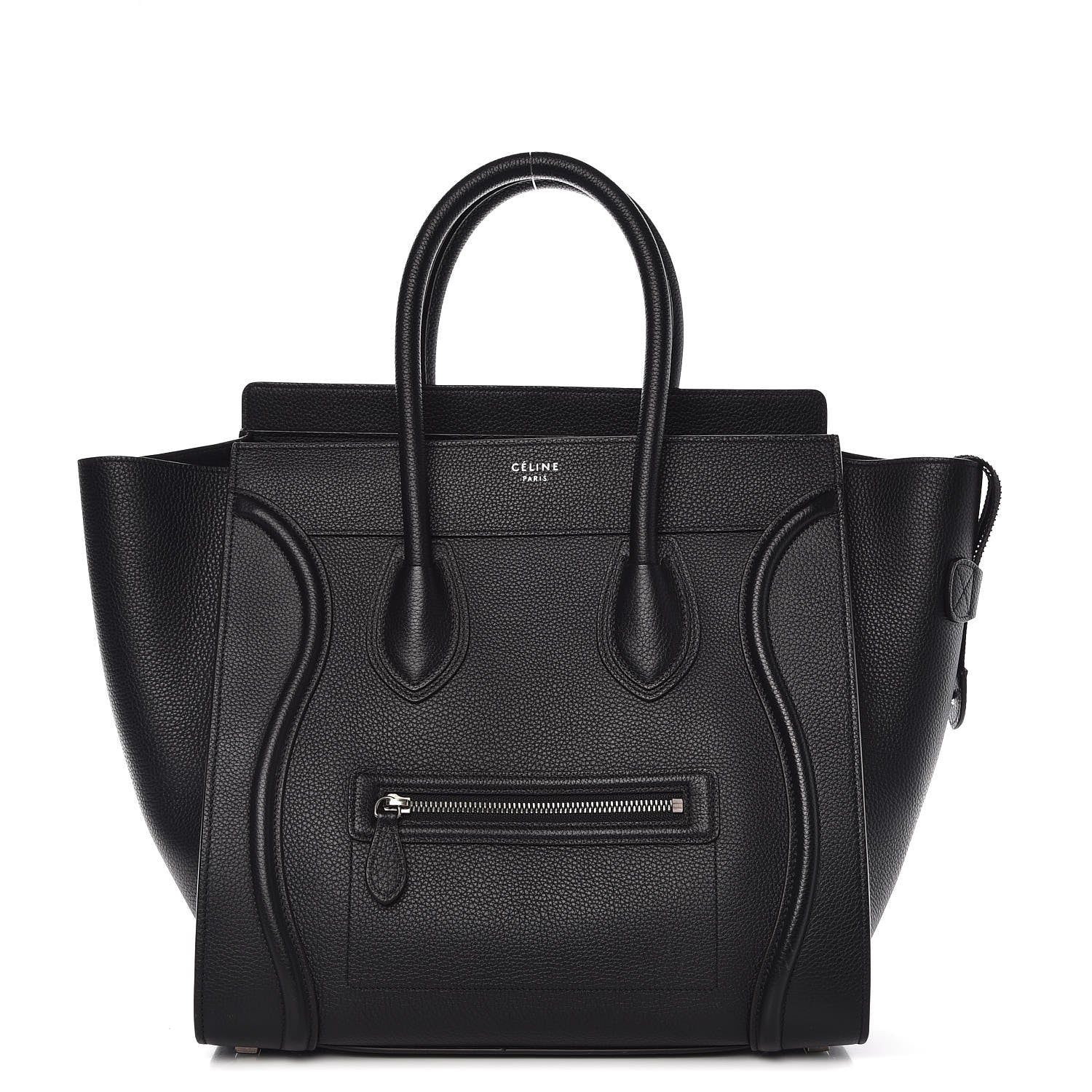 Celine Drummed Calfskin Mini Luggage Black 1 of 7