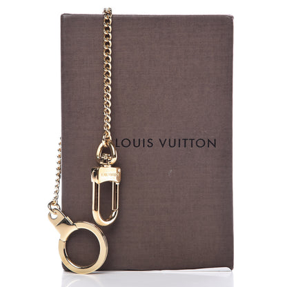 Louis Vuitton Metal Pochette Extender Key Ring Chain Gold 5 of 5