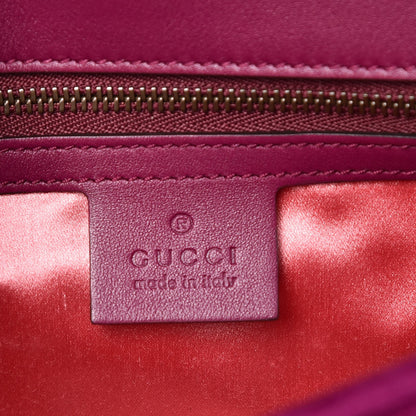 Gucci Velvet Matelasse Small GG Marmont Shoulder Bag Fuchsia Violet Cyclamen 6 of 7