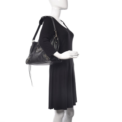 Balenciaga Chevre Gold Metallic Edge Hardware City Black 2 of 9