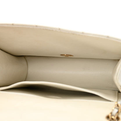Chanel Lambskin Stitched Small Single Flap White 4 of 17